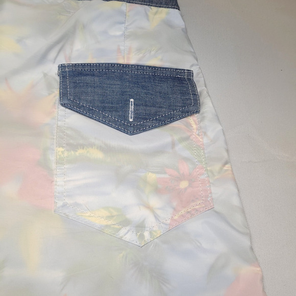 RARE Birdwell Beach Britches Board Shorts 34" Paradise Transparent Floral Lined - Picture 5 of 16